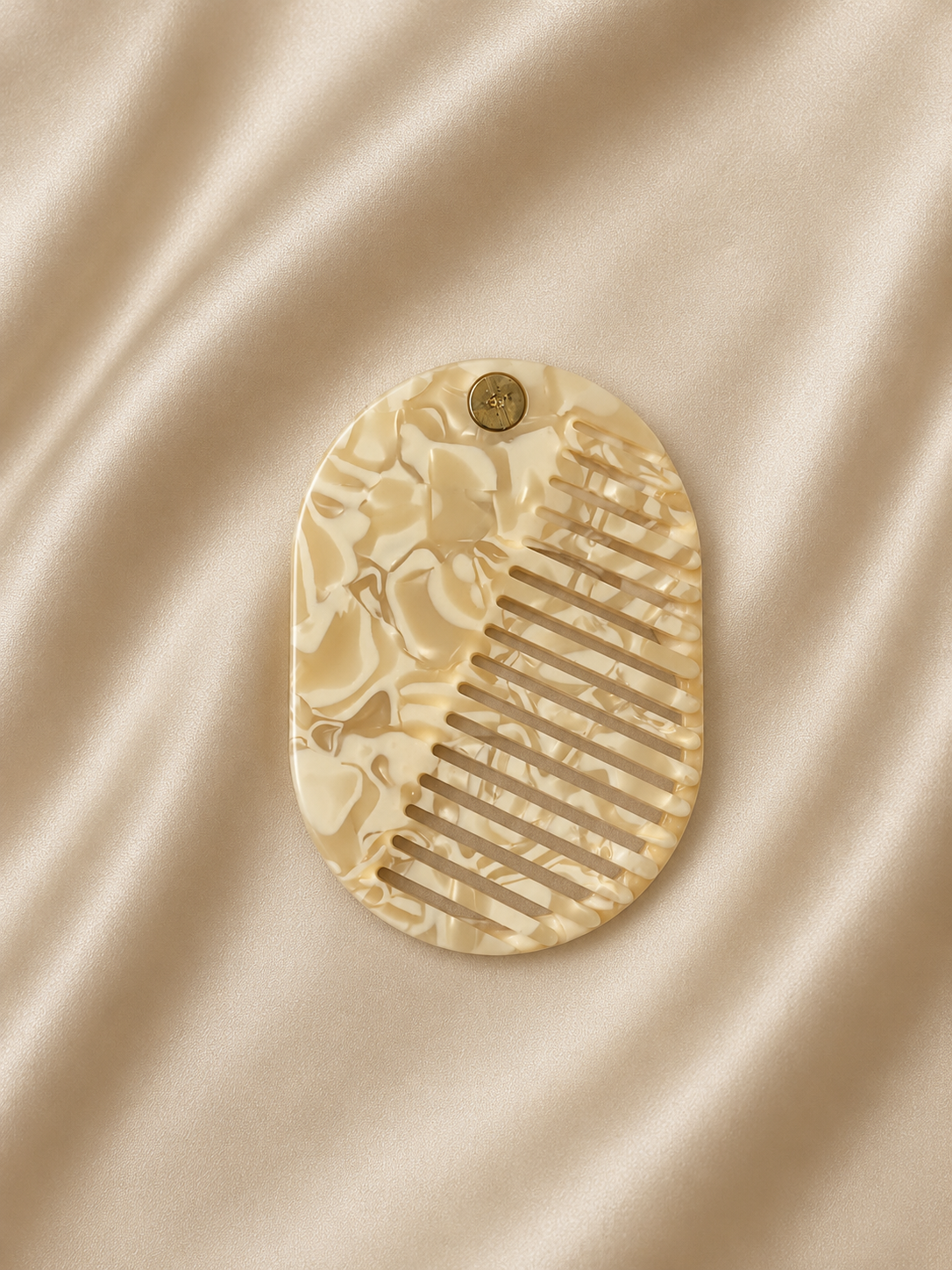 Peigne Compact Pliant — Miroir Intégré