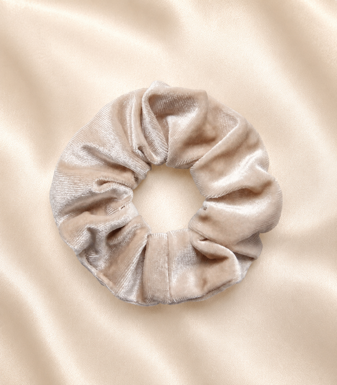 Chouchou à Poche Secrète — Beige Crème